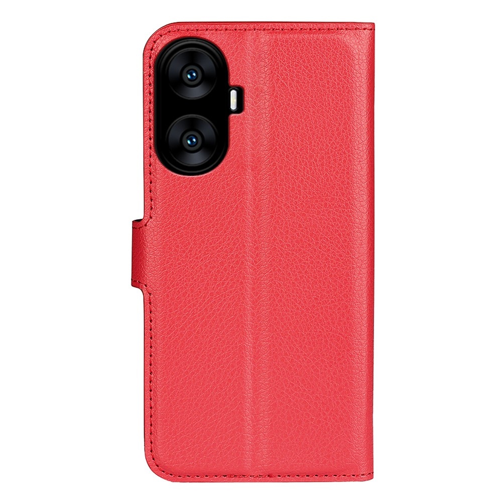 Litchi knížkové pouzdro na Realme C55 - červené
