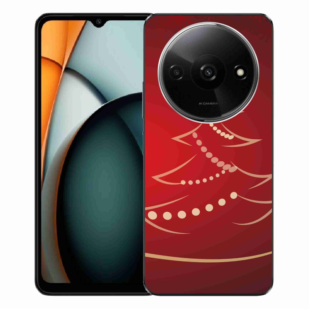 Gelový kryt mmCase na Xiaomi Redmi A3 - kreslený vánoční stromek