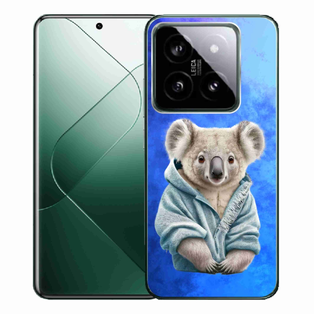 Gelový kryt mmCase na Xiaomi 14 Pro - koala ve svetru