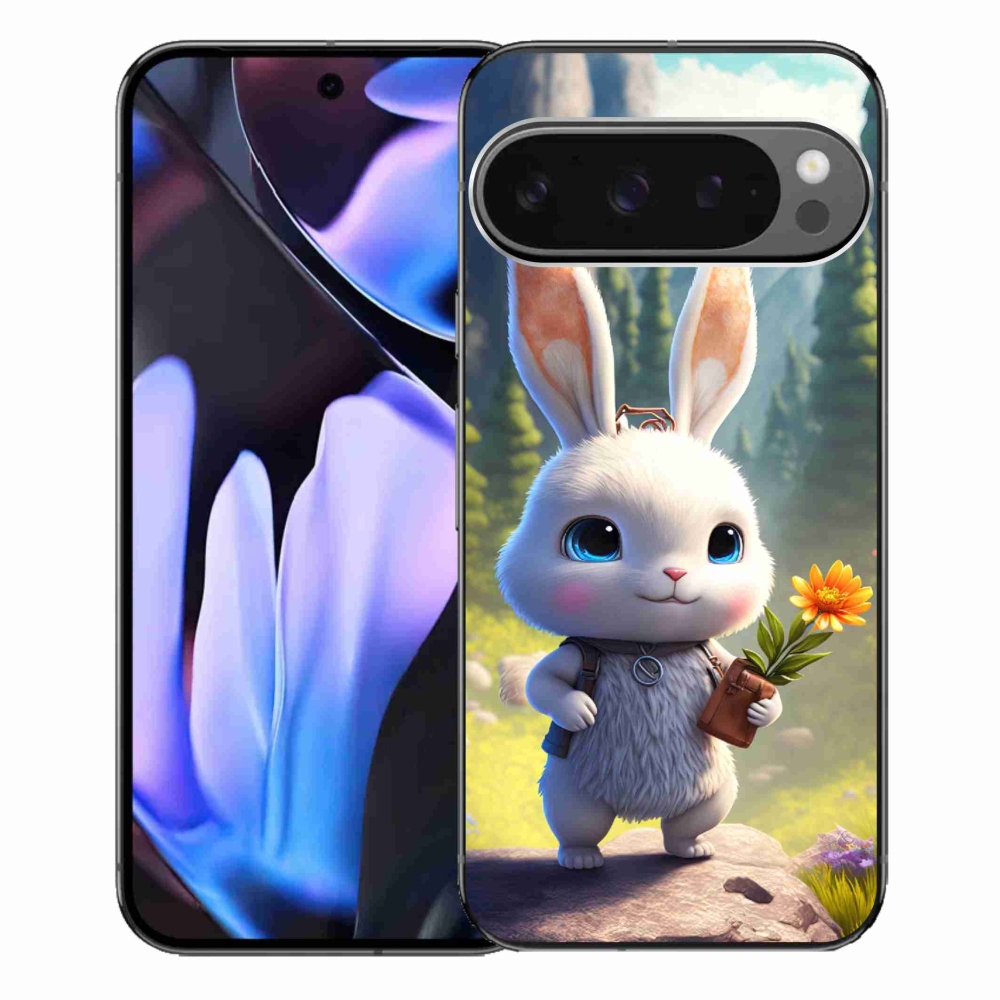 Gelový kryt mmCase na Google Pixel 9 Pro XL - roztomilý králíček