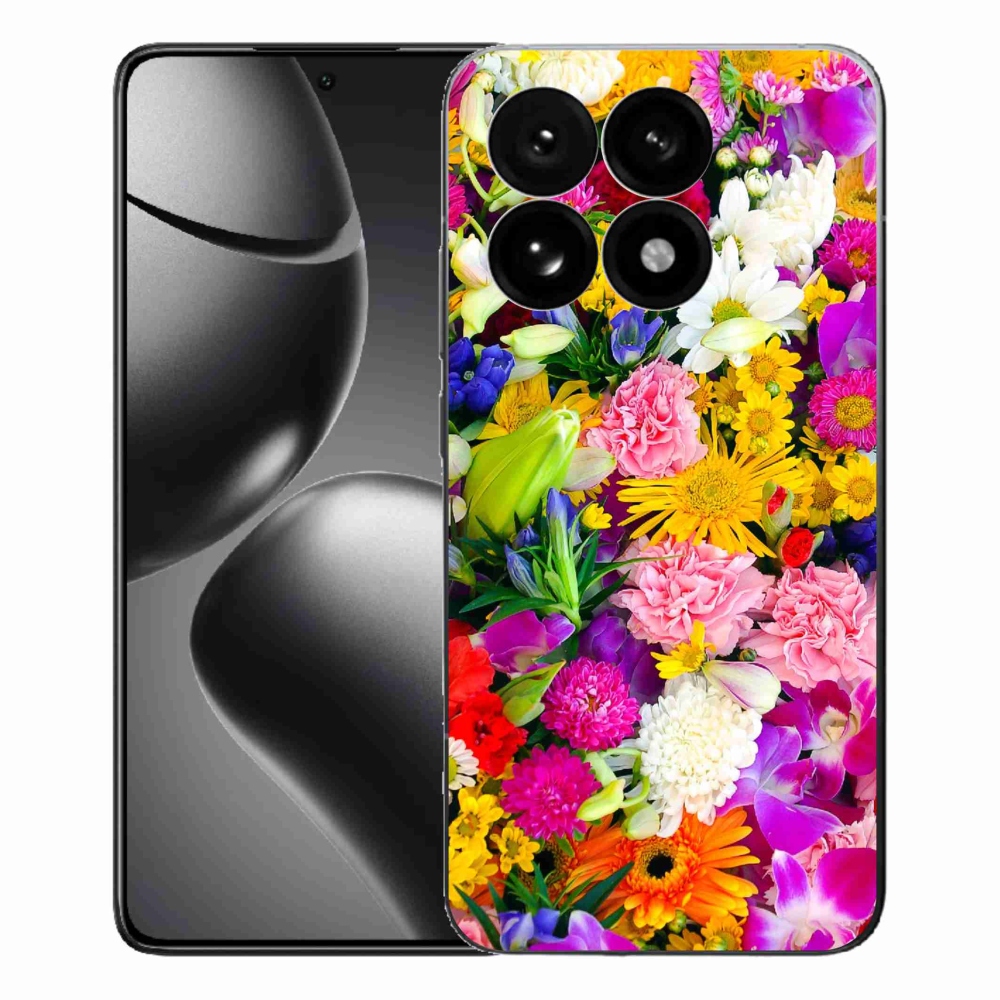 Gelový kryt mmCase na Xiaomi 15T - květiny 12