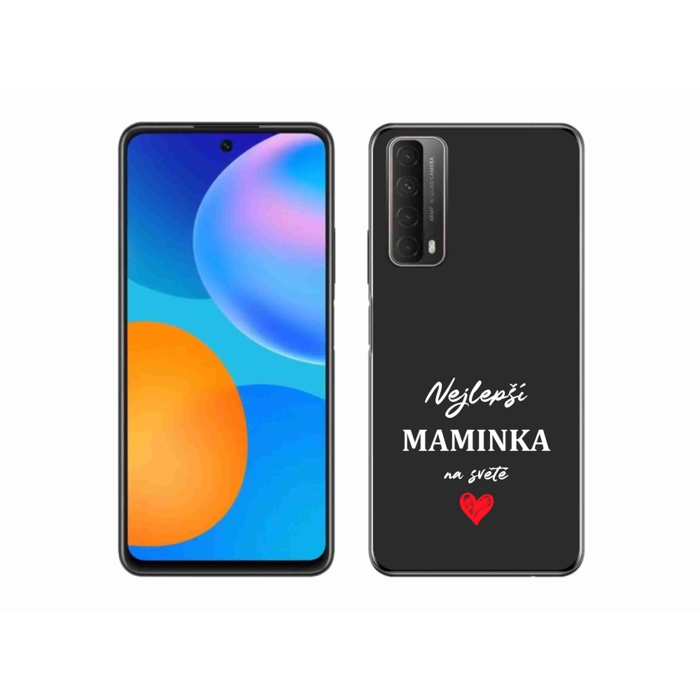Gelový kryt mmCase na Huawei P Smart (2021) - nejlepší maminka 1 černé pozadí