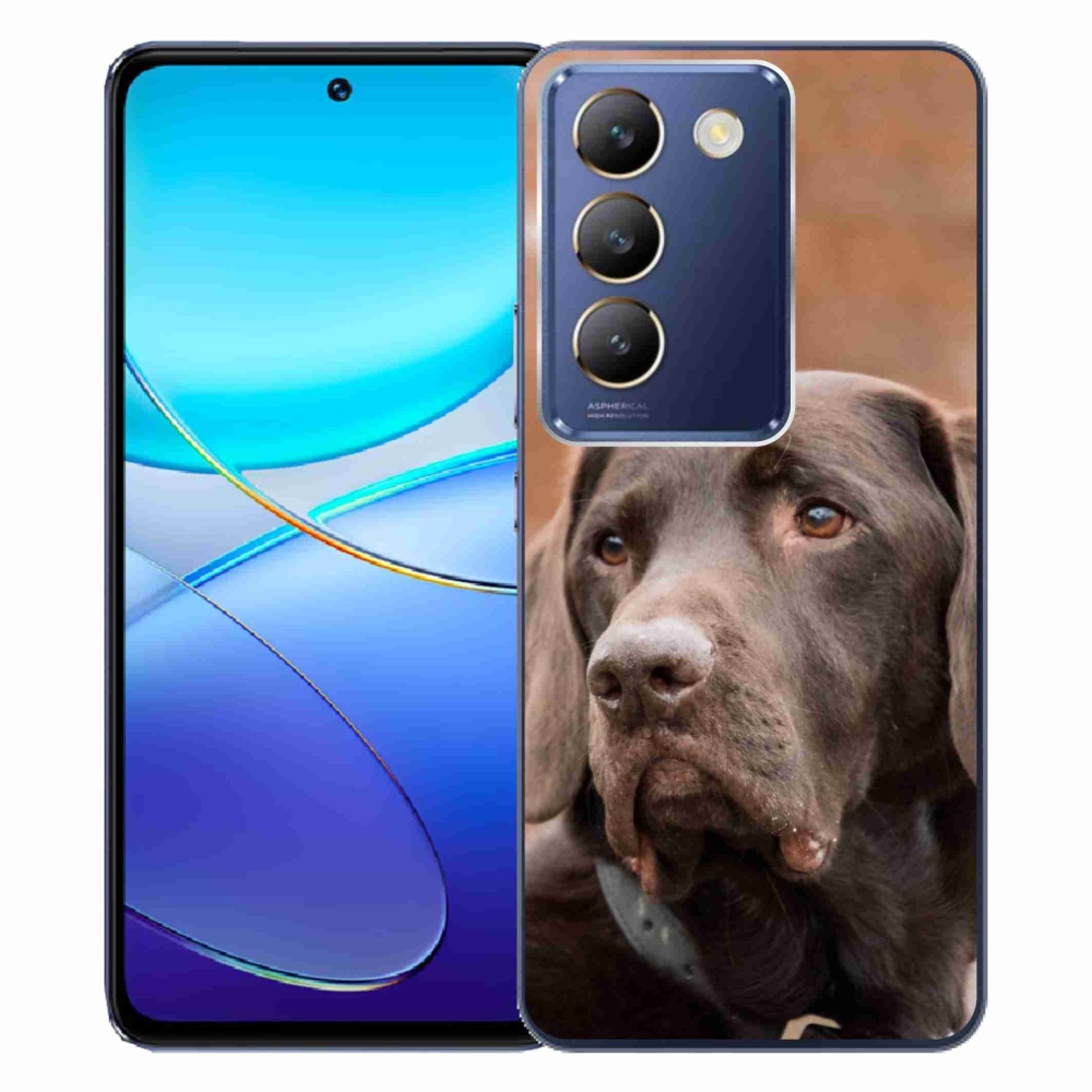 Gelový obal mmCase na Vivo V40 SE 4G/5G - hnědý labrador