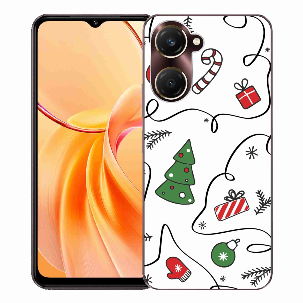 Gelový kryt mmCase na Vivo Y28s 5G - vánoční motivy