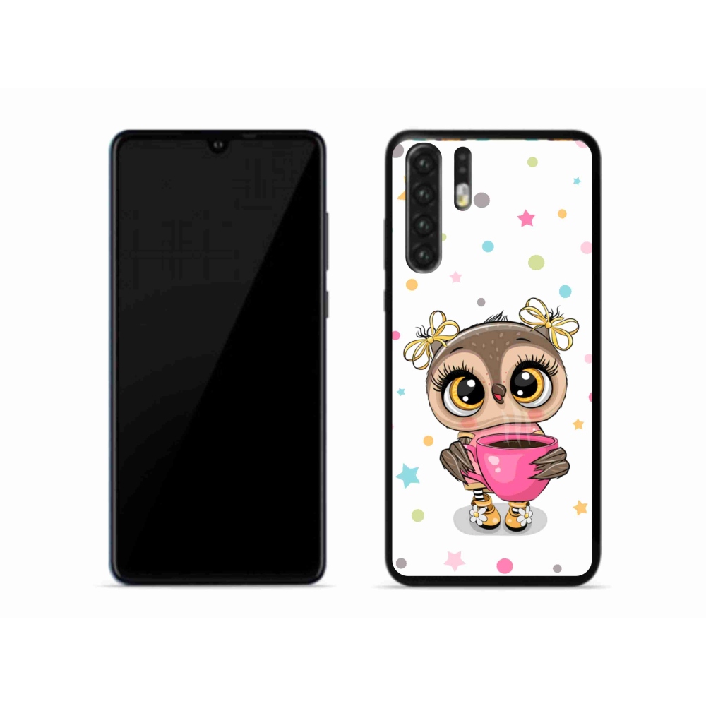 Gelový kryt mmCase na mobil Huawei P30 Pro - kreslená sovička