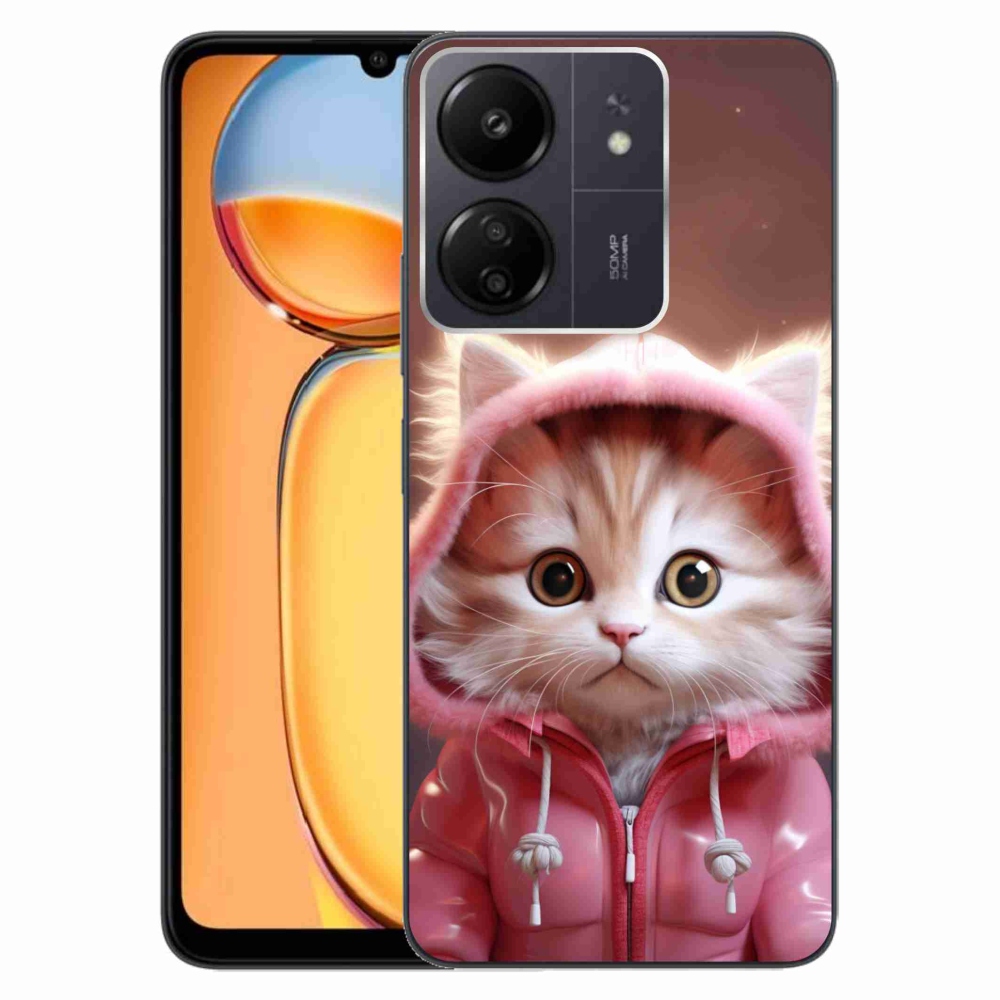 Gelový kryt mmCase na Xiaomi Poco C65/Redmi 13C - roztomilé kotě 3