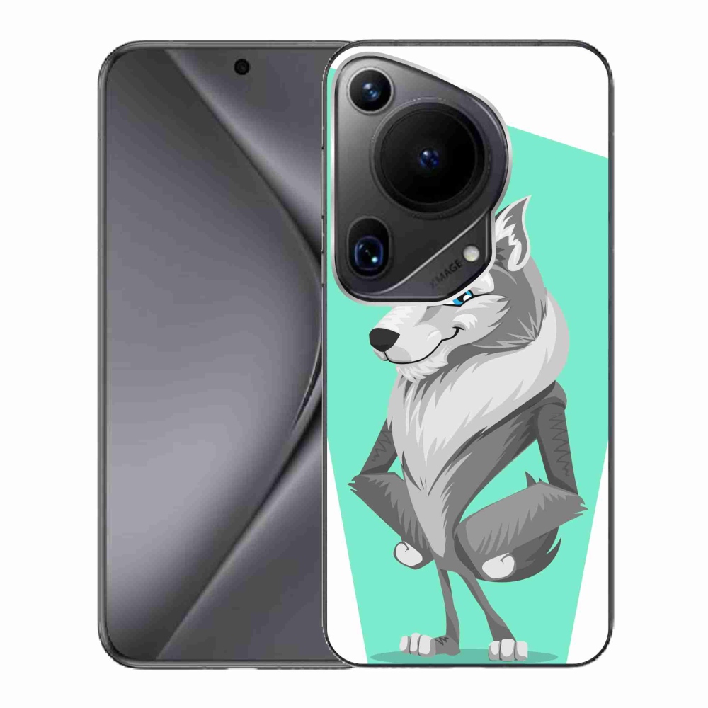 Gelový kryt mmCase na Huawei Pura 70 Ultra - kreslený vlk