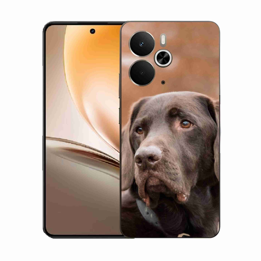 Gelový kryt mmCase na Realme 14 5G - hnědý labrador