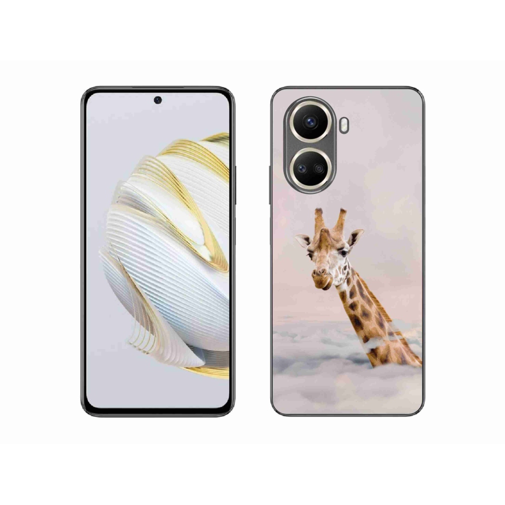 Gelový kryt mmCase na Huawei Nova 10 SE - žirafa v oblacích