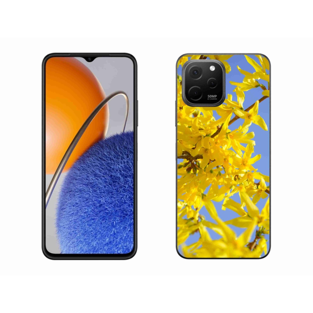 Gelový kryt mmCase na Huawei Nova Y61 - žluté květy