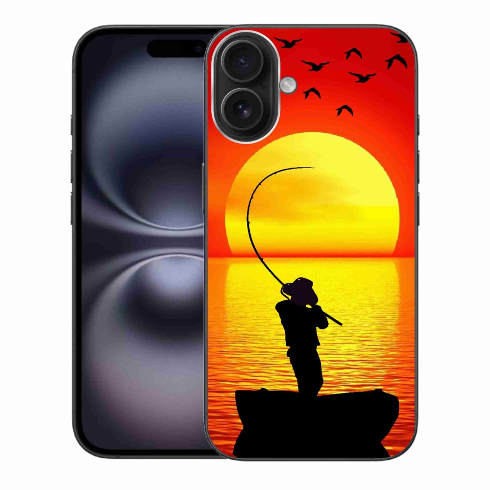 Gelový kryt mmCase na iPhone 16 Plus - rybaření