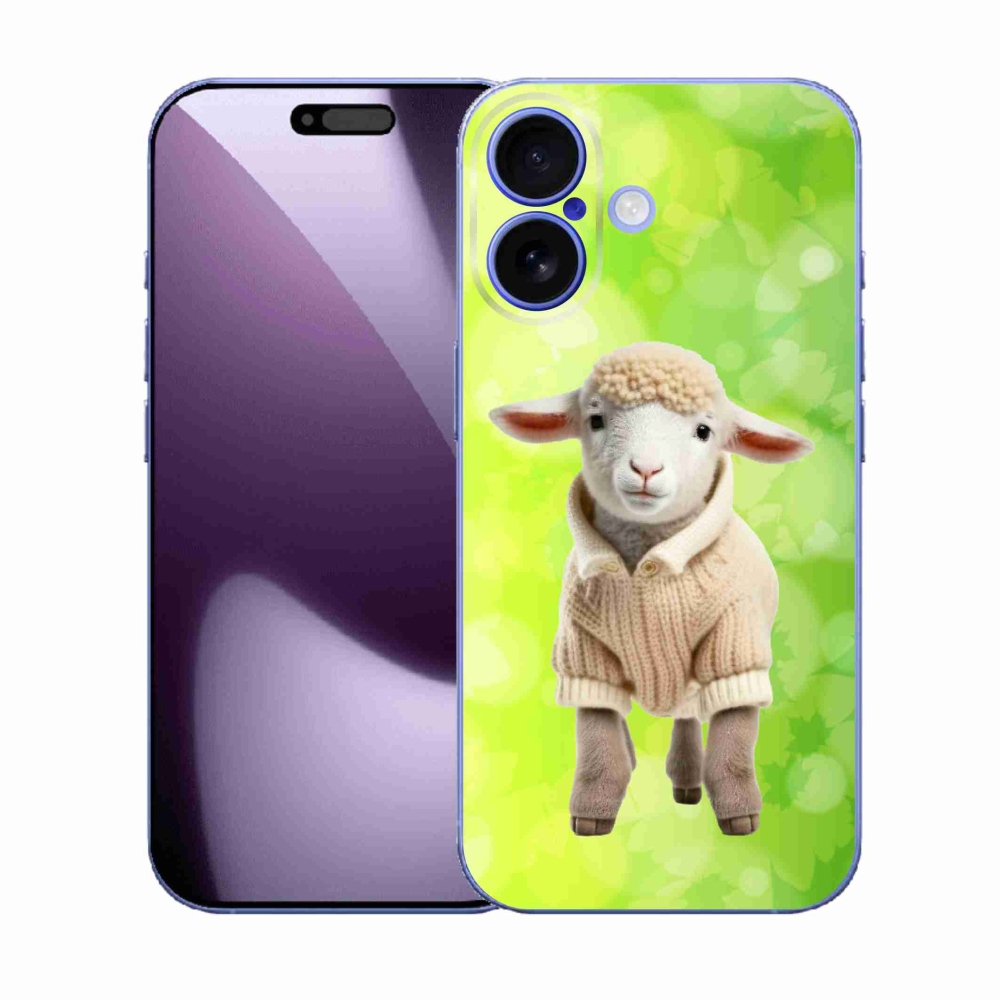 Gelový kryt mmCase na iPhone 17 - jehně ve svetru