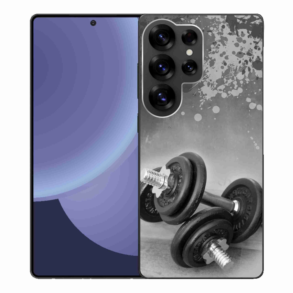 Gelový kryt mmCase na Samsung Galaxy S25 Ultra - činky 1
