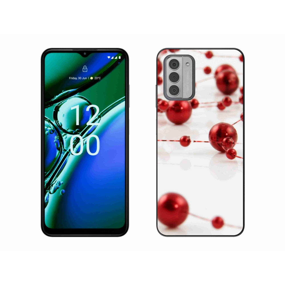 Gelový kryt mmCase na Nokia G42 - vánoční řetěz