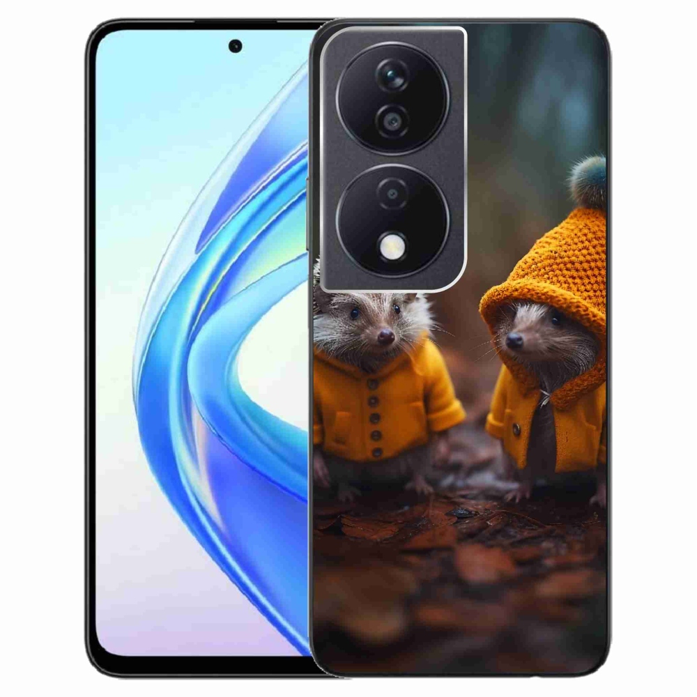 Gelový kryt mmCase na Honor X7b/Honor 90 Smart - ježci