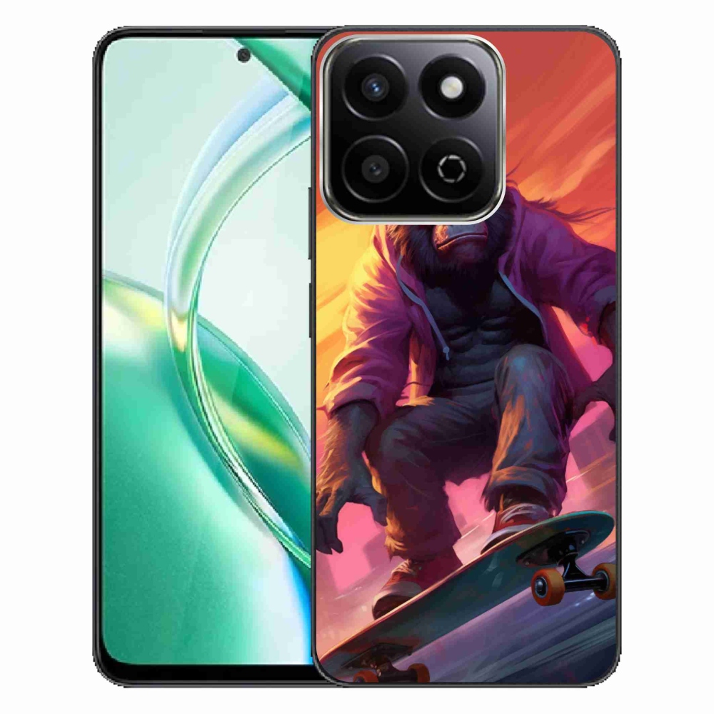 Gelový kryt mmCase na Honor 200 Smart 5G - gorila na skateboardu
