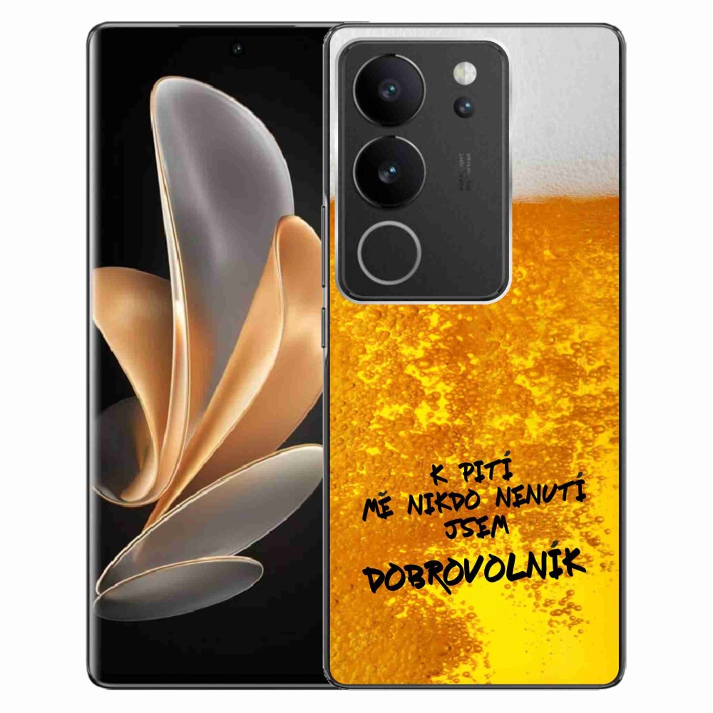 Gelový kryt mmCase na Vivo V29 5G - pivní motiv 4