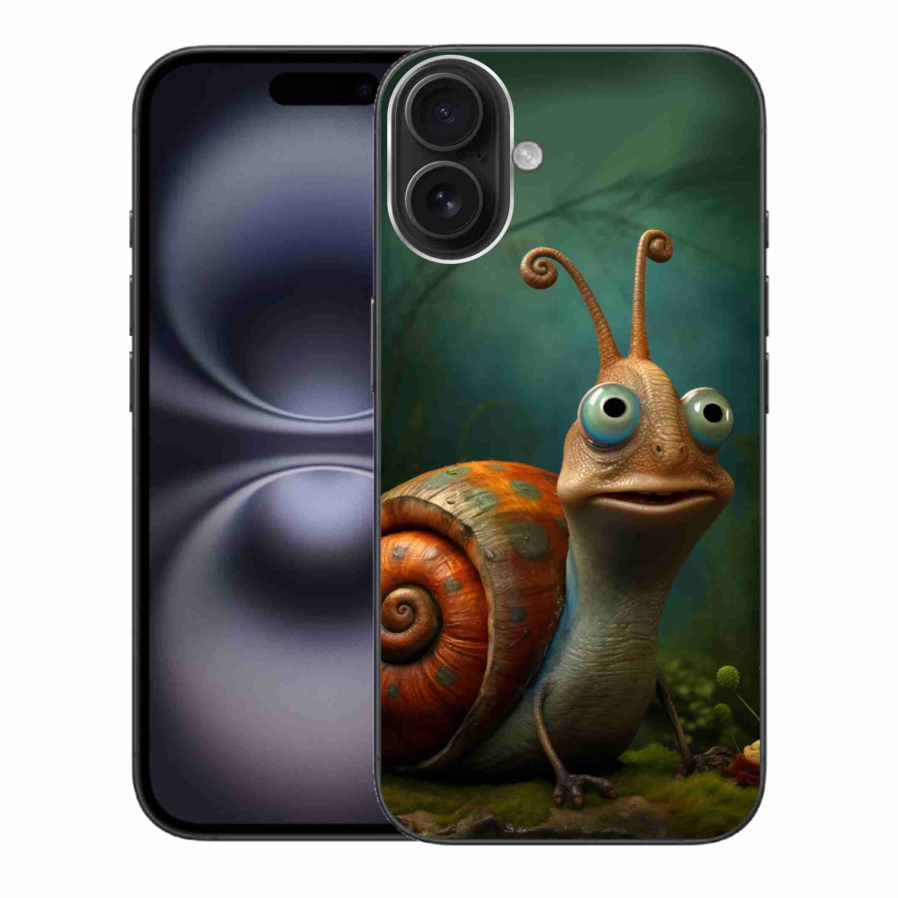Gelový kryt mmCase na iPhone 16 Plus - šnek