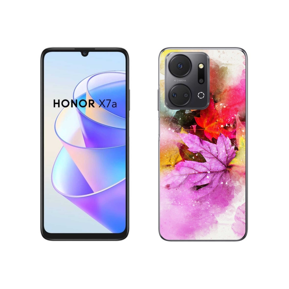 Gelový kryt mmCase na Honor X7a - barevné listy