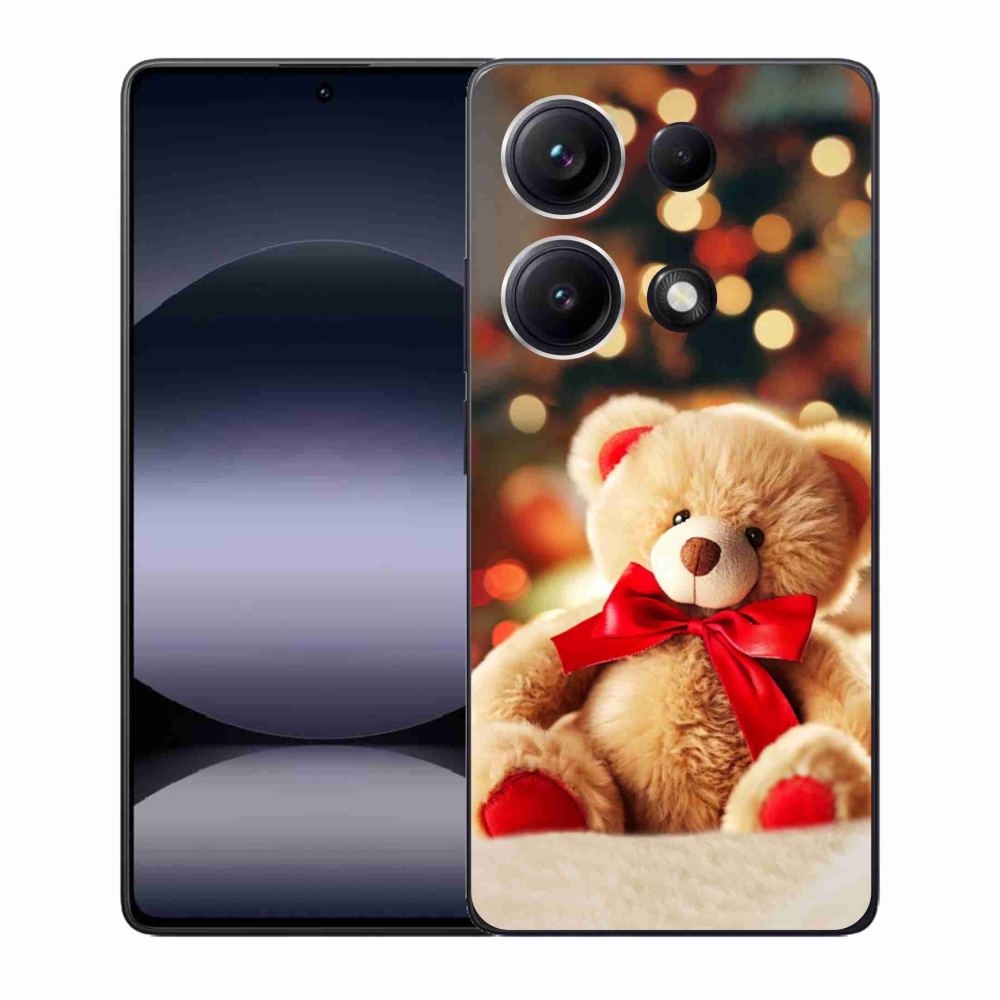 Gelový kryt mmCase na Xiaomi Redmi Note 14S - plyšový medvídek