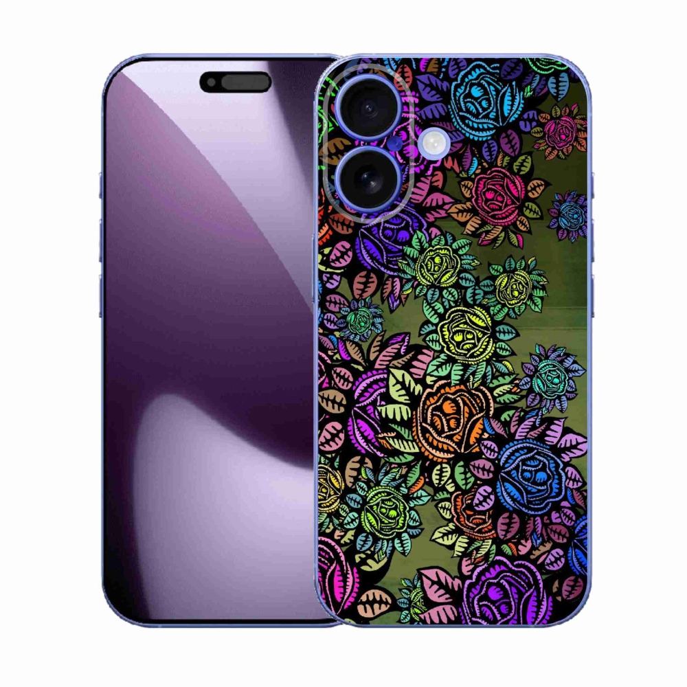 Gelový kryt mmCase na iPhone 17 - květiny 6