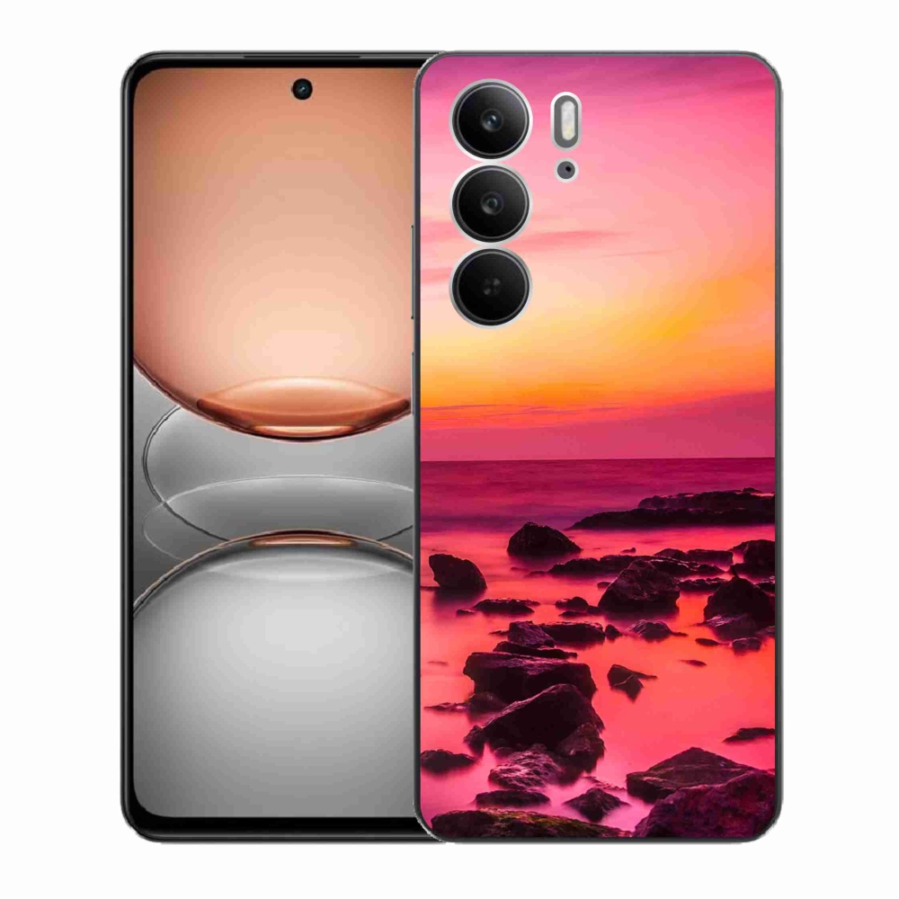 Gelový kryt mmCase na Realme C75 - moře a záře