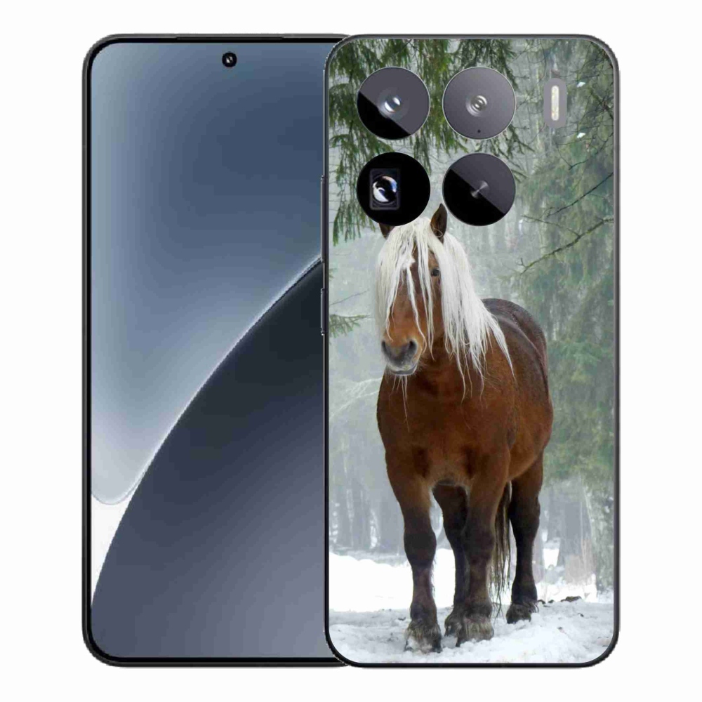 Gelový kryt mmCase na Xiaomi 15 Pro - kůň v lese