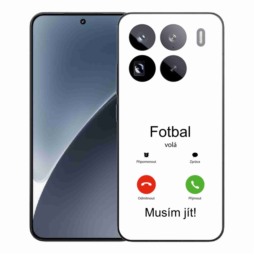 Gelový kryt mmCase na Xiaomi 15 Pro - fotbal volá bílé pozadí