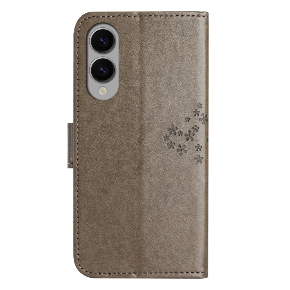 Tree knížkové pouzdro na Samsung Galaxy S25 Edge - šedé