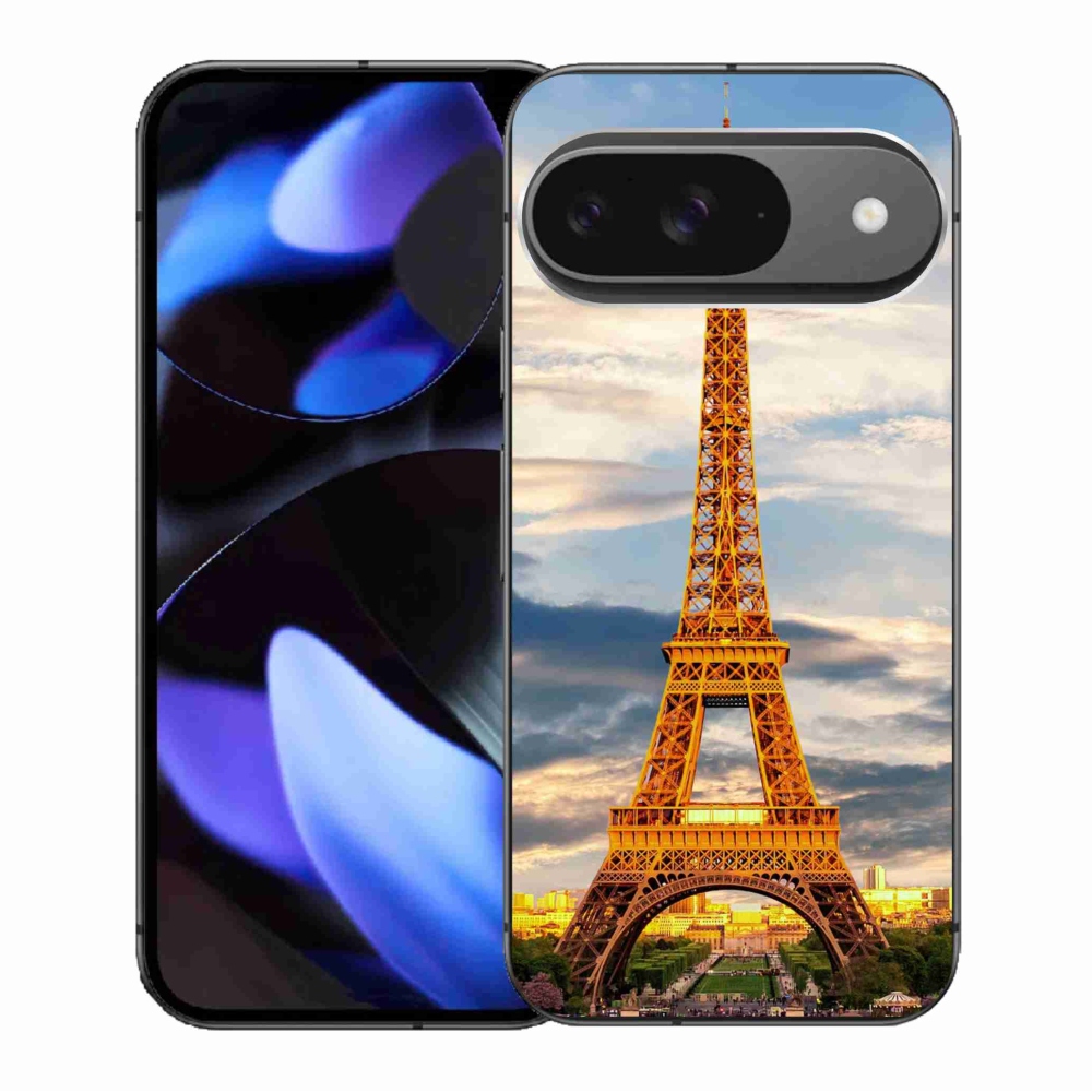 Gelový kryt mmCase na Google Pixel 9/9 Pro - eiffelova věž 3