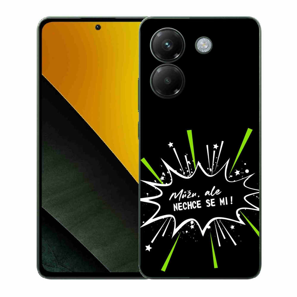 Gelový kryt mmCase na Xiaomi Poco M7 Pro 5G - vtipný text 11 černé pozadí
