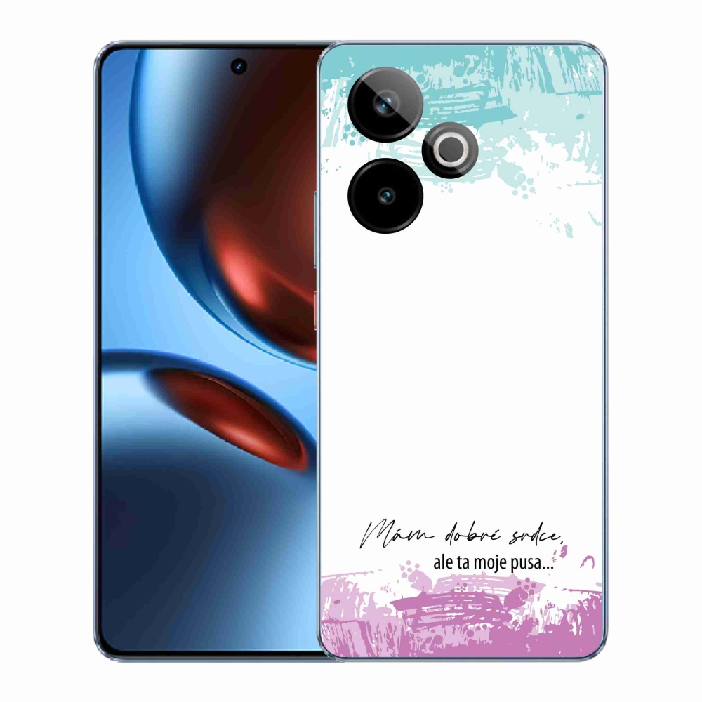 Gelový kryt mmCase na Realme GT 7 5G/GT 7T 5G - vtipný text 3 bílé pozadí
