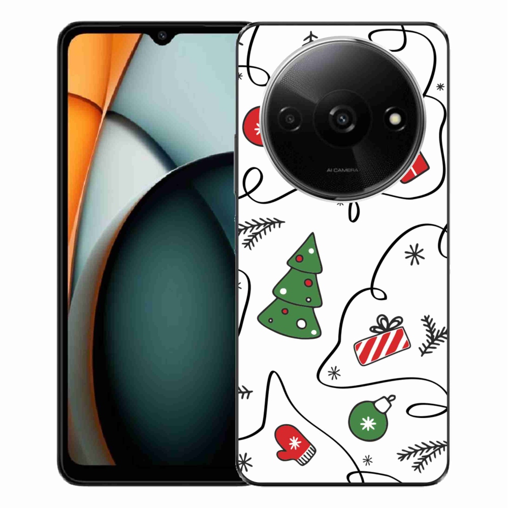 Gelový kryt mmCase na Xiaomi Redmi A3 - vánoční motivy