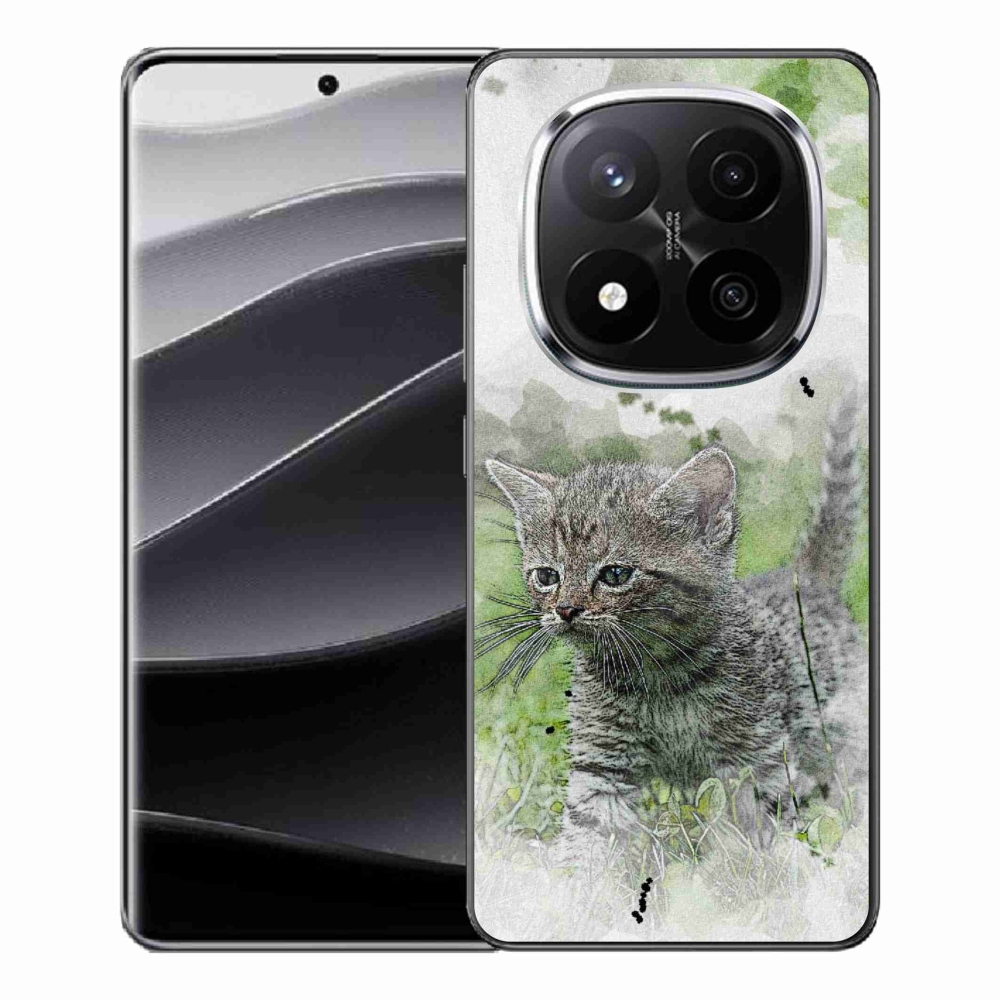 Gelový kryt mmCase na Xiaomi Redmi Note 14 Pro+ 5G - roztomilé kotě 1