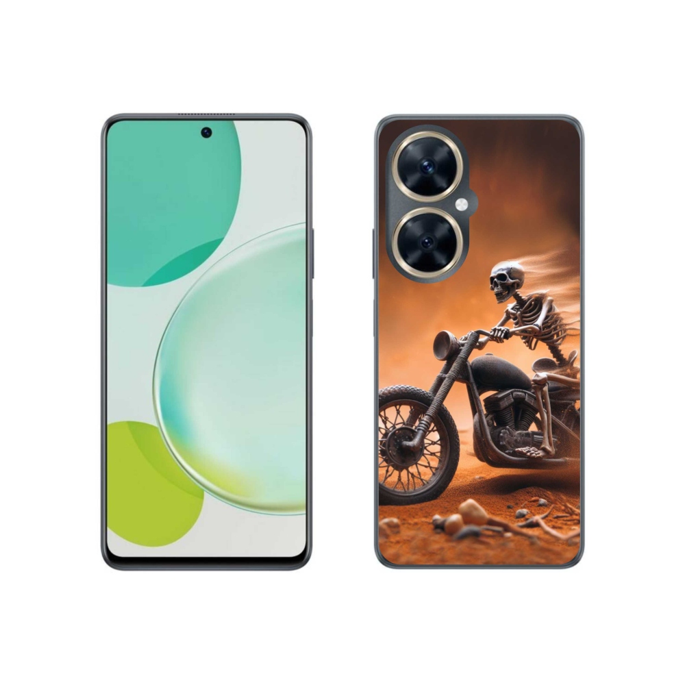 Gelový kryt mmCase na Huawei Nova 11i - kostra na motorce