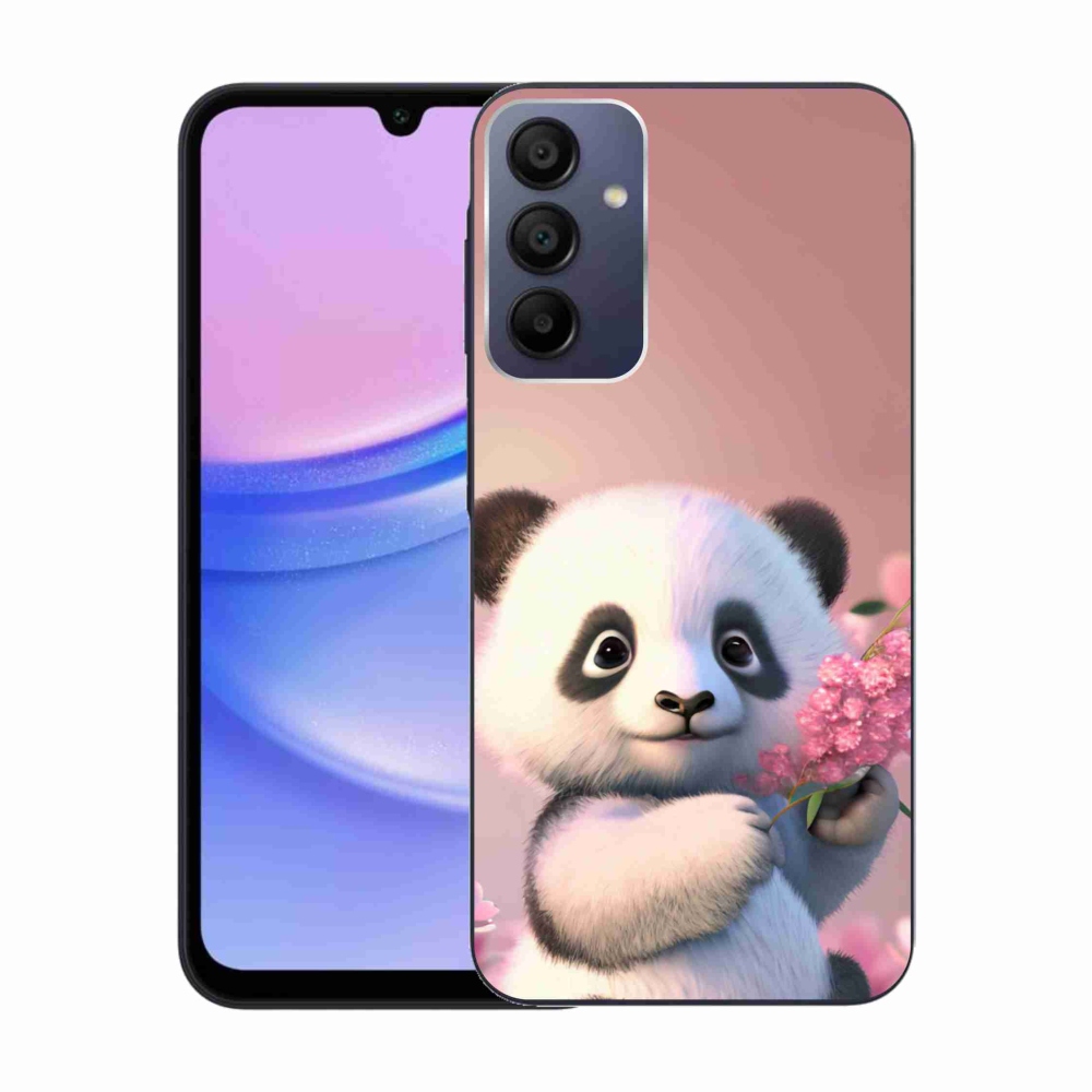 Gelový kryt mmCase na Samsung Galaxy A15 4G/5G - roztomilá panda