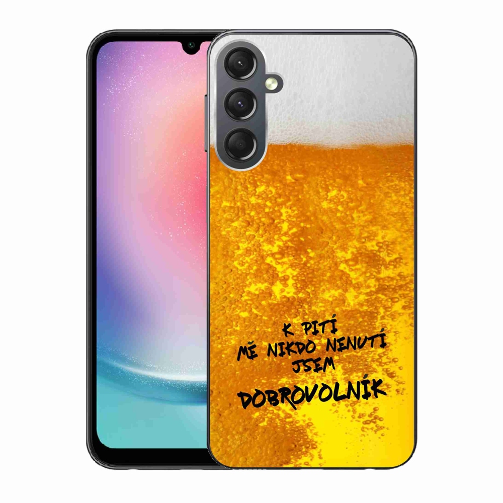 Gelový kryt mmCase na Samsung Galaxy A24 - pivní motiv 4
