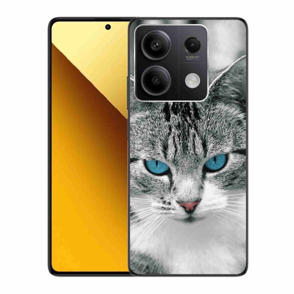 Gelový kryt mmCase na Xiaomi Redmi Note 13 5G - kočičí pohled 1