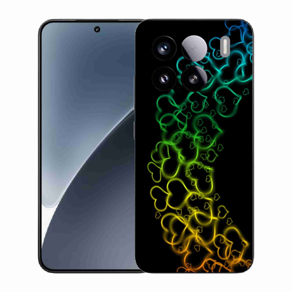 Gelový kryt mmCase na Xiaomi 15 - barevná srdíčka