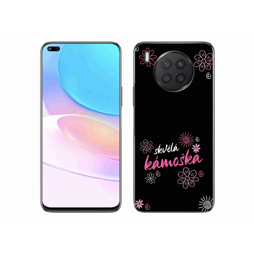 Gelový kryt mmCase na Honor 50 Lite - skvělá kámoška černé pozadí