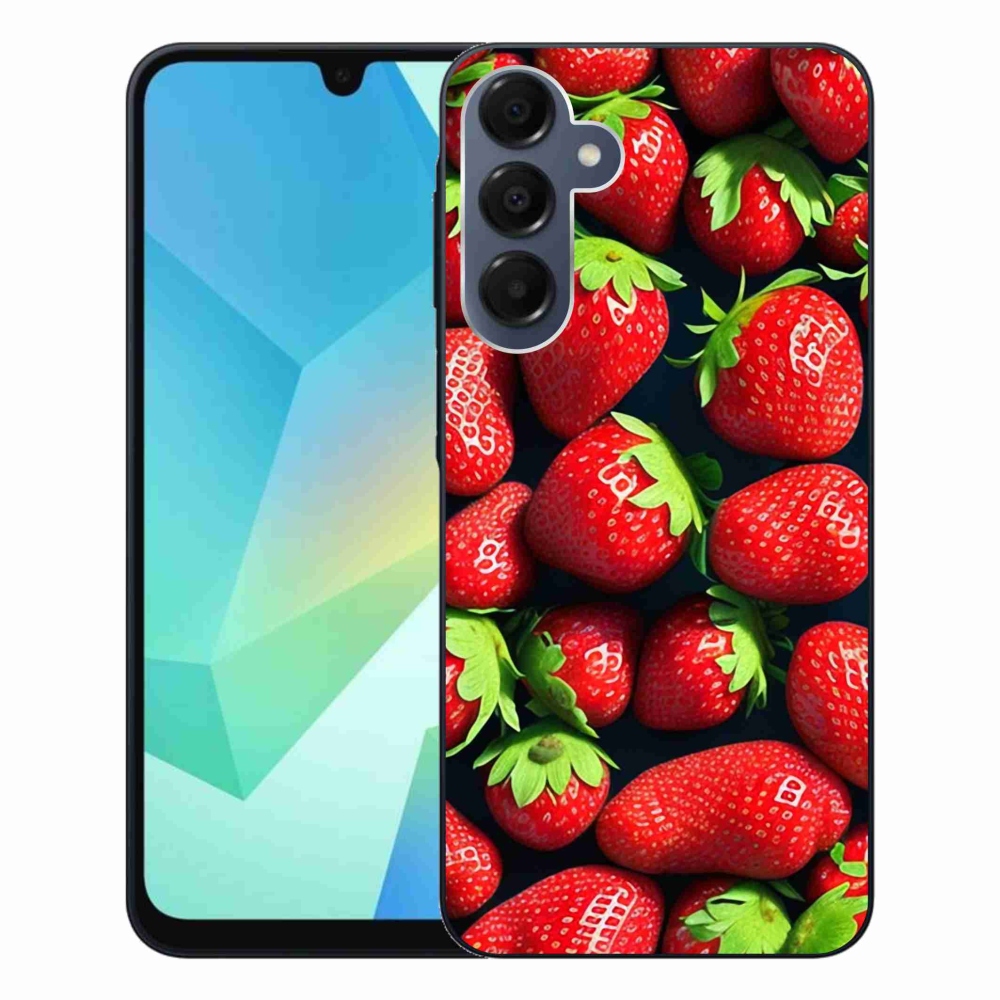Gelový kryt mmCase na Samsung Galaxy A16 4G/5G - jahody