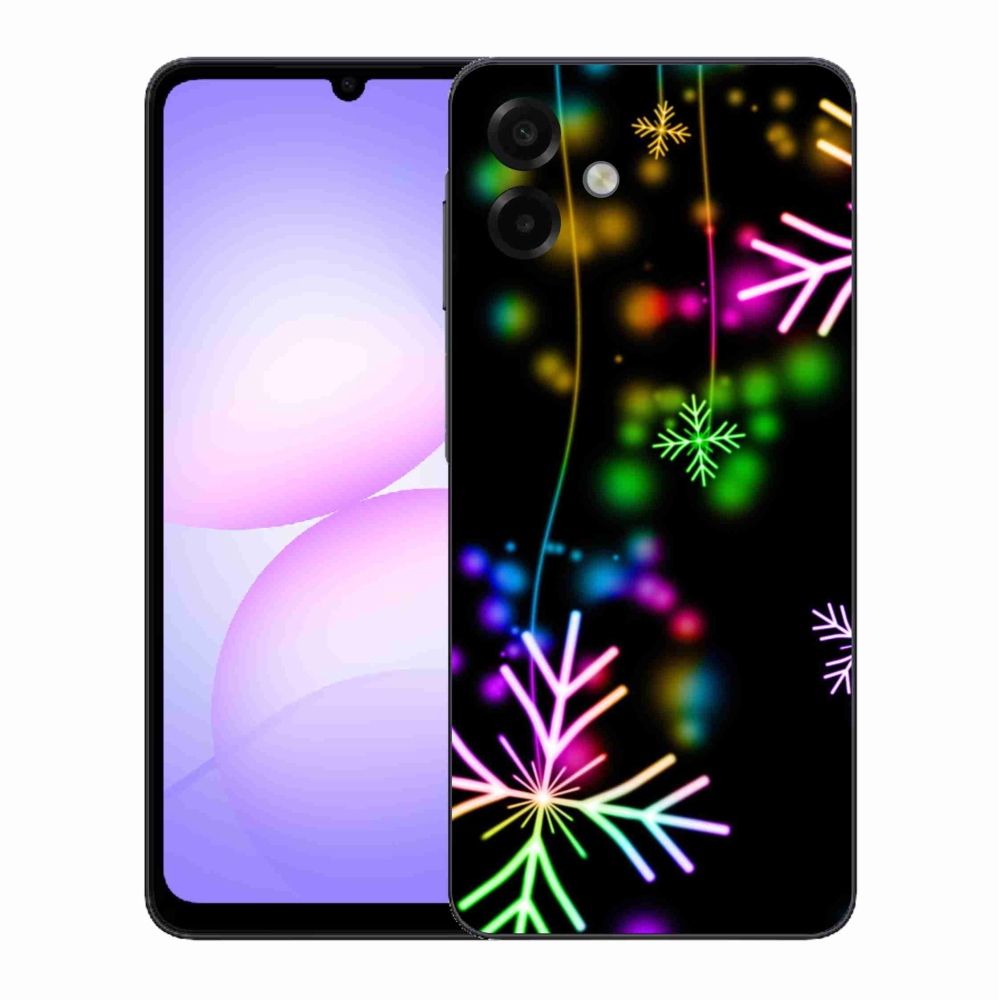 Gelový kryt mmCase na Samsung Galaxy A07 4G - barevné vločky
