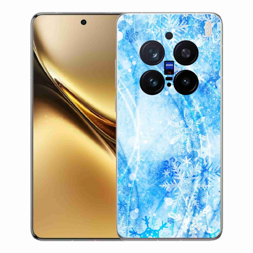 Gelový kryt mmCase na Vivo X200 Pro 5G - sněhové vločky