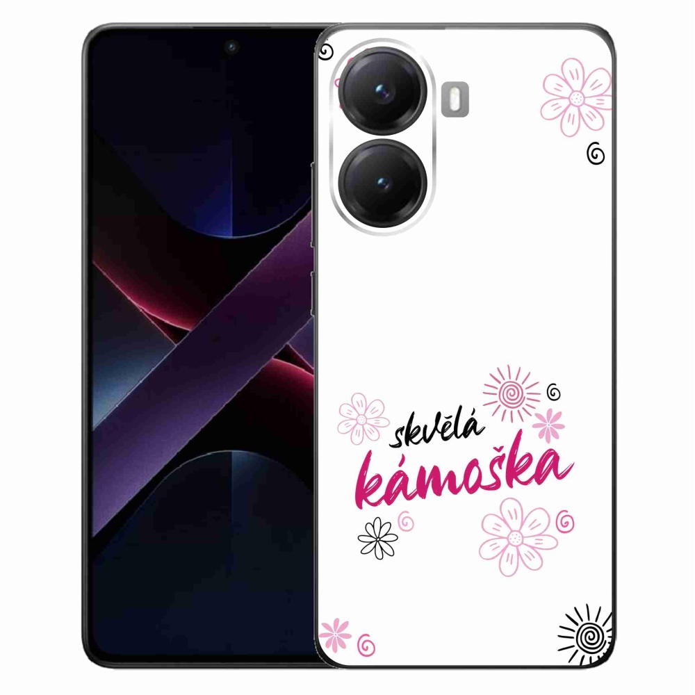 Gelový kryt mmCase na Xiaomi Poco X7 Pro 5G - skvělá kámoška bílé pozadí