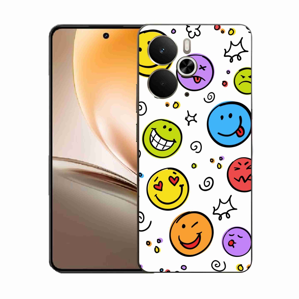 Gelový kryt mmCase na Realme 14 5G - smajlíci