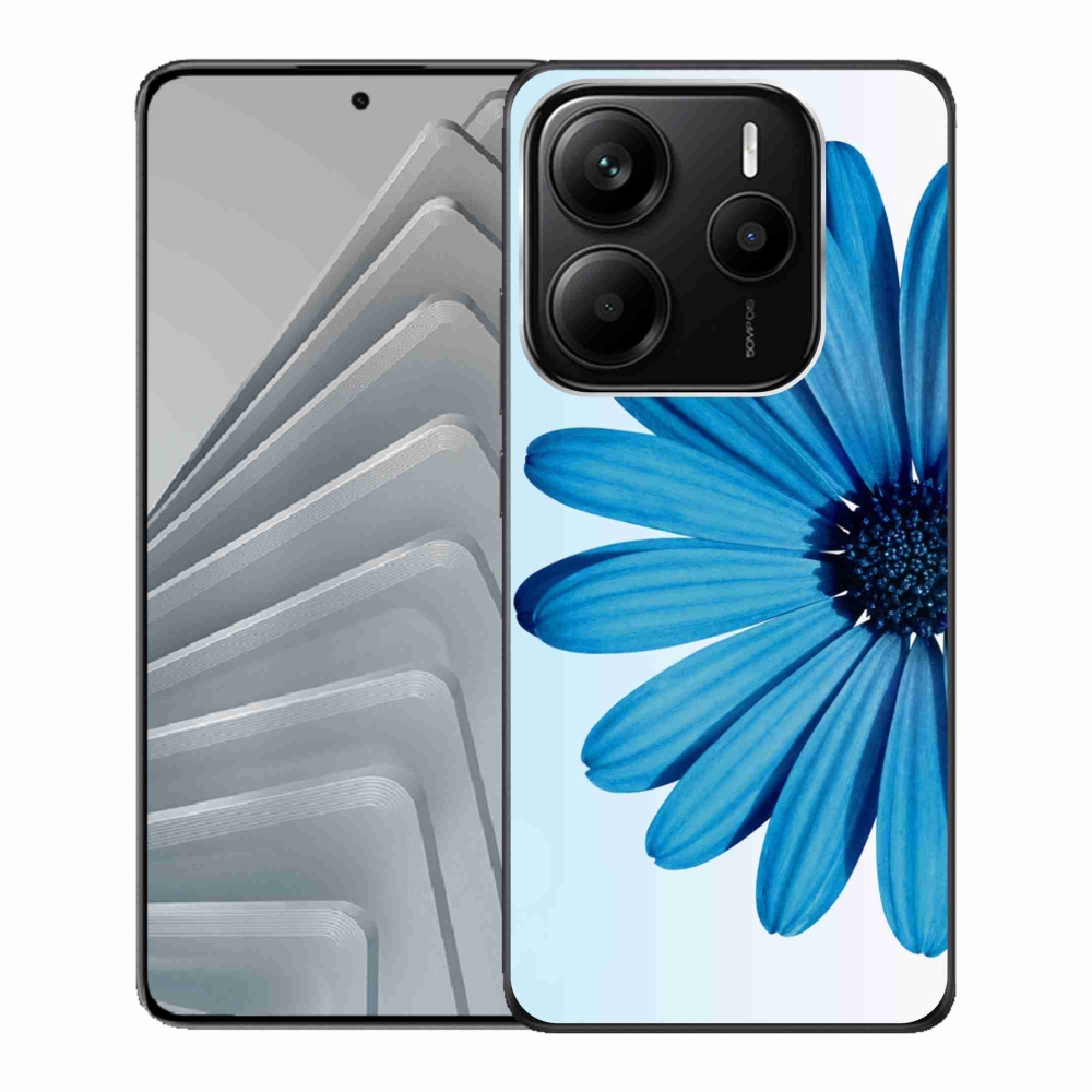 Gelový kryt mmCase na Xiaomi Redmi Note 14 5G - modrá kopretina