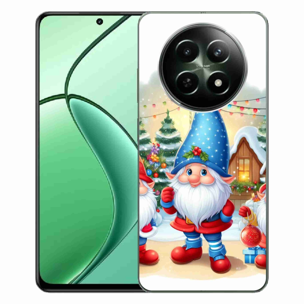Gelový kryt mmCase na Realme 12 5G/12x 5G - vánoční skřítci