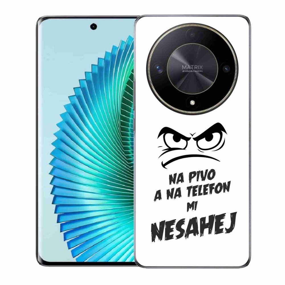 Gelový kryt mmCase na Honor Magic 6 Lite 5G - pivní motiv 2 bílé pozadí