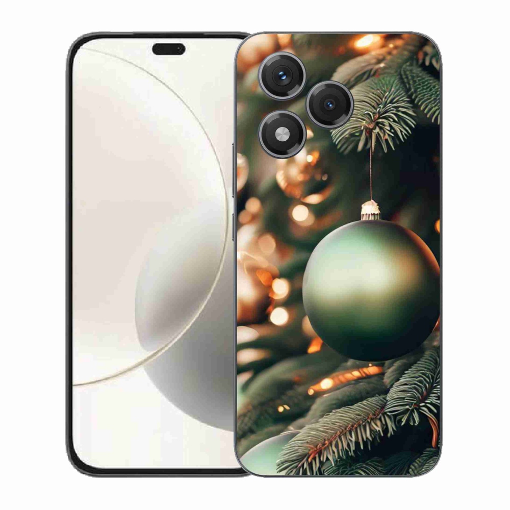 Gelový kryt mmCase na Honor 400 Lite - vánoční ozdoby 1