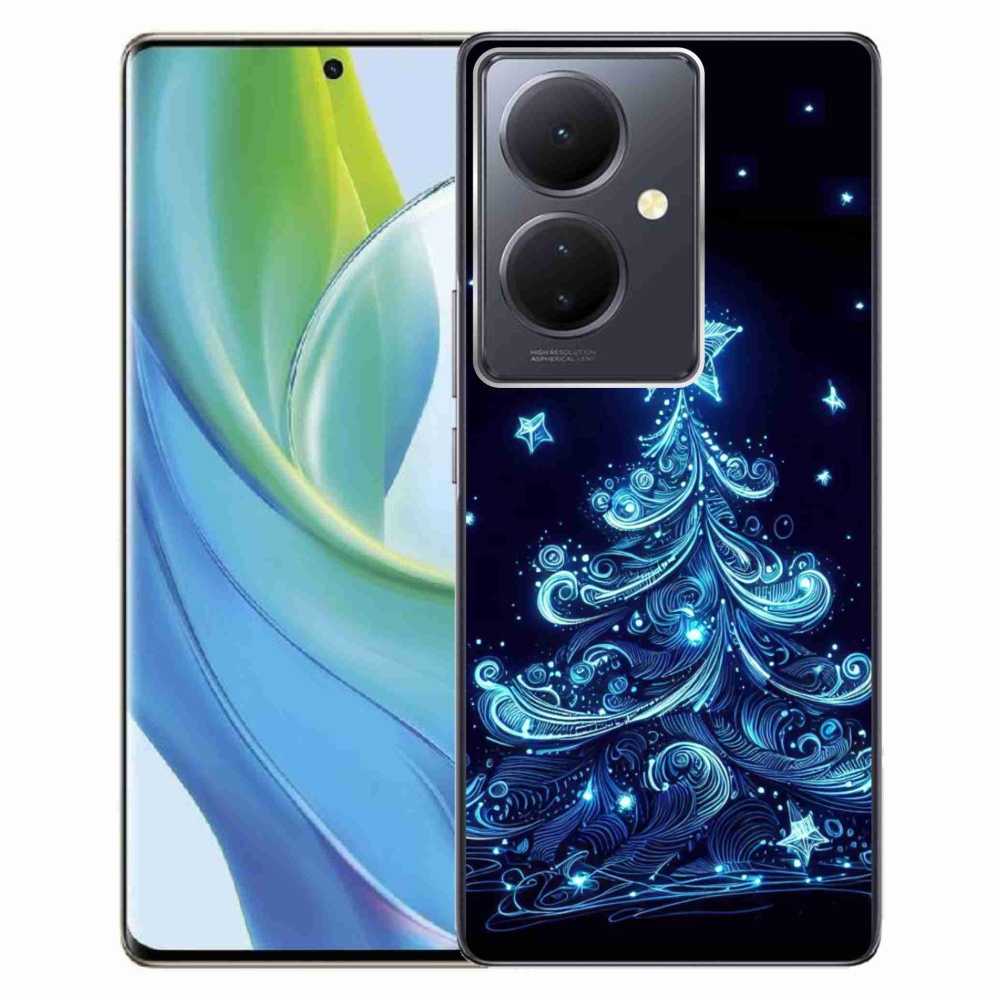 Gelový kryt mmCase na Vivo V29 Lite 5G - neonový vánoční stromek 4